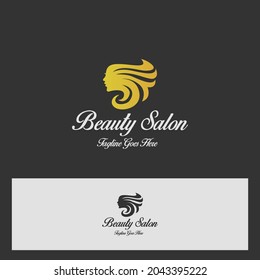 Beauty salon logo design template. Vector illustration