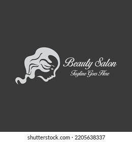 Beauty salon logo design template. Vector illustration