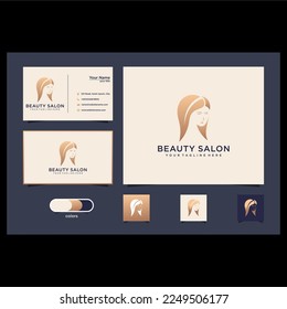 beauty salon logo design template