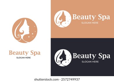 Beauty salon logo design template