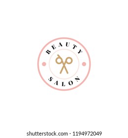 Beauty Salon Logo Design Vektorgrafik