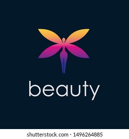 beauty salon logo feminine and modern