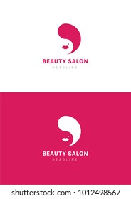 Beauty salon logo template.