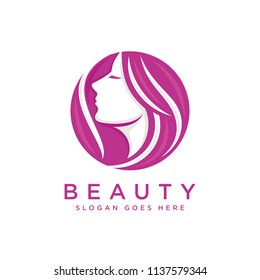 Beauty salon logo template design