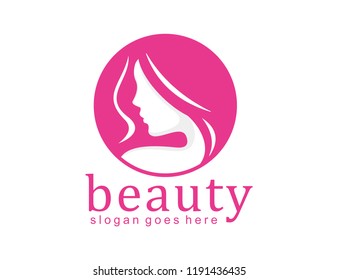 Beauty salon logo template design