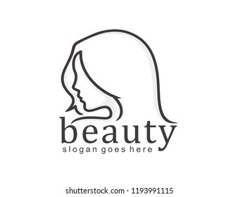 Beauty salon logo template design