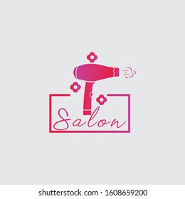 Beauty salon logo template design, hair salon, Hair cutting service.