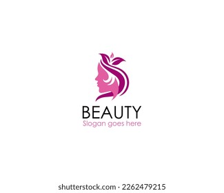 Beauty and salon logo template. Minimalist beauty logo with modern style logo design