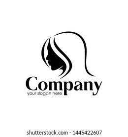 Beauty salon logo template vector illustration