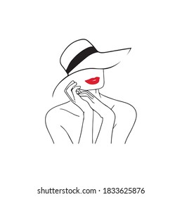 Beauty salon logo template vector