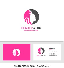 beauty salon logo template vector