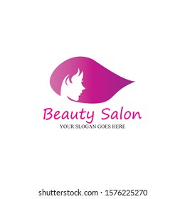 Beauty salon logo vector icon design template-vector
