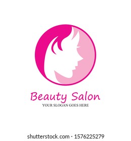 Beauty salon logo vector icon design template-vector