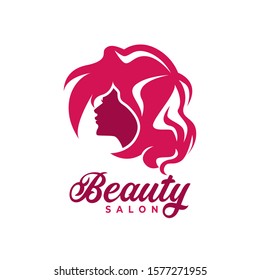 Beauty salon logo vector illustration