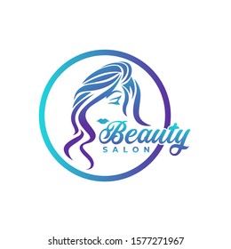 Beauty salon logo vector illustration