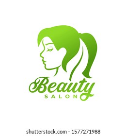 Beauty salon logo vector illustration