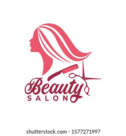 Beauty salon logo vector illustration