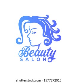 Beauty salon logo vector illustration