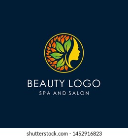 Beauty salon logo vector template