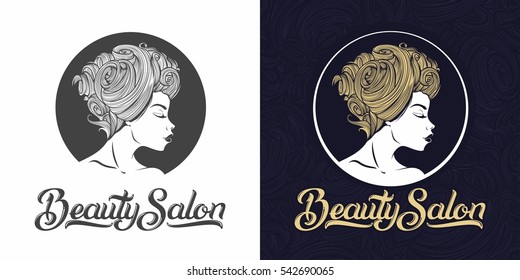 beauty salon logotype