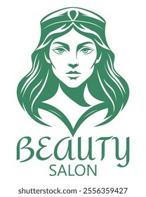 beauty salon shop logo creative and original for your business or company logotype vector illustration isolated on white background