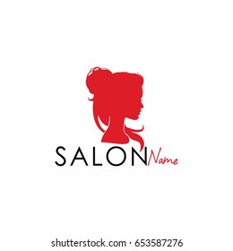 Beauty Salon Silhouette Logo, Icon, Sign Template Vector Design