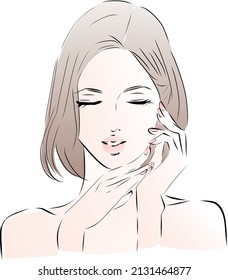beauty salon skin care woman