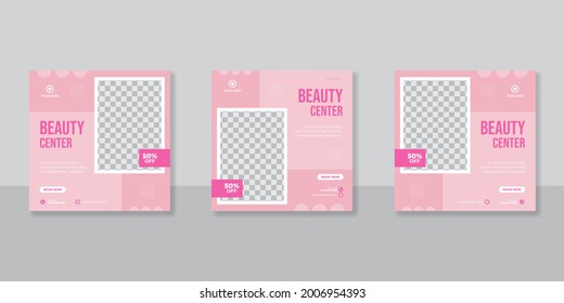 Beauty Salon Social Media Post Template 