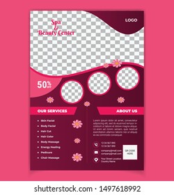 Beauty Salon Spa Flyer Template