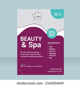Beauty Salon Spa Flyer Template 