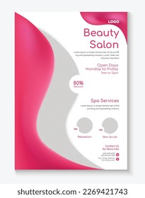 beauty salon spa flyer template