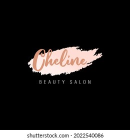 beauty salon spa logo beautiful feminim badge with elegant watercolor luxury background design concept inspiration idea for for branding and card