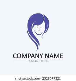 Beauty salon and spa logo skin care vector icon design template 
