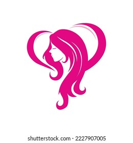 Salón de belleza y logotipo de spa vectores plantilla de diseño vectorial
