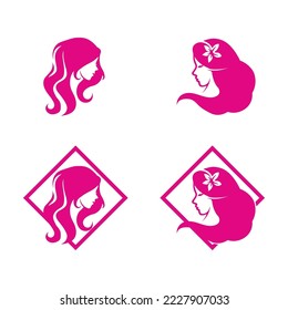 Beauty salon and spa logo vector icon design template vector