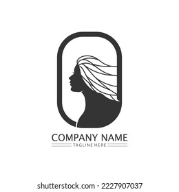 Beauty salon and spa logo vector icon design template vector