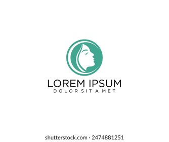 Plantilla de diseño de ícono de Vector con logotipo de salón de belleza y spa