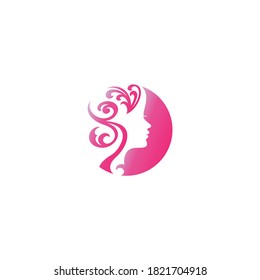 Beauty salon and spa vector logo. Use for beauty salon, spa, cosmetics design, etc
