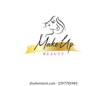 Beauty salon vector logo design template