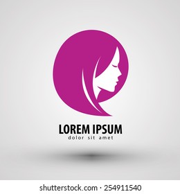 beauty salon vector logo design template. people, cosmetology or spa salon icon.