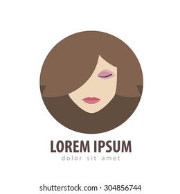 beauty salon vector logo design template. cosmetic, makeup or spa, fashion icon