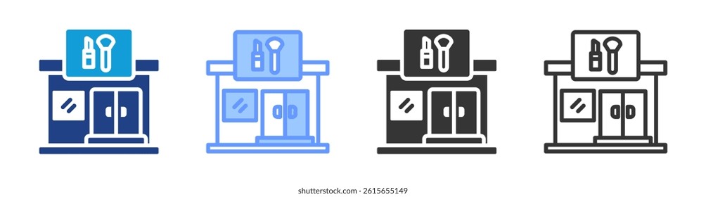 Beauty Salons icon set multiple style collection