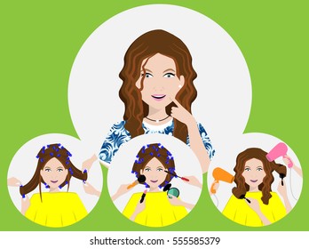 beauty salon.vector illustrator