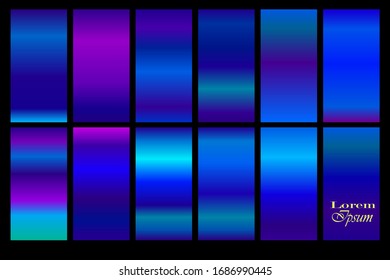 Beauty screen cover design with blue color, abstract sky background