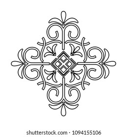 beauty scroll antique ornament style