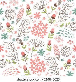 beauty seamless floral pattern