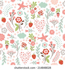 beauty seamless floral pattern