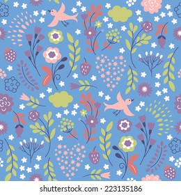 beauty seamless floral pattern 