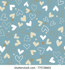 Beauty seamless  hearts pattern