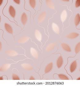 Patrón impecable de belleza. Patrón de repetición rosa. Fondo de oro rosa. Delicado telón de fondo. Diseño elegante para papeles pintados, envolturas de regalo, huellas. Textura repetida de mármol abstracto. Ilustración del vector